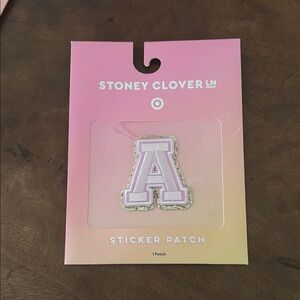 Stoney Clover Lane Pink Glitter Letter Patch
